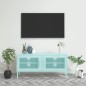 vidaXL Mueble para TV de acero verde menta 105x35x50 cm