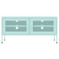 vidaXL Mueble para TV de acero verde menta 105x35x50 cm