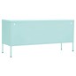 vidaXL Mueble para TV de acero verde menta 105x35x50 cm