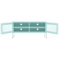 vidaXL Mueble para TV de acero verde menta 105x35x50 cm
