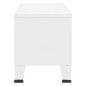 vidaXL Mueble de TV industrial metal blanco 105x35x42 cm vidaXL Mueble de TV industrial metal blanco 105x35x42 cm