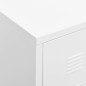 vidaXL Mueble de TV industrial metal blanco 105x35x42 cm vidaXL Mueble de TV industrial metal blanco 105x35x42 cm