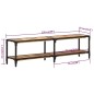 vidaXL Mueble de TV madera maciza de mango 150x30x41 cm vidaXL Mueble de TV madera maciza de mango 150x30x41 cm