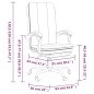 vidaXL Silla de oficina reclinable cuero sintético negro vidaXL Silla de oficina reclinable cuero sintético negro
