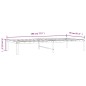 vidaXL Estructura de cama de metal negro 90x190 cm vidaXL Estructura de cama de metal negro 90x190 cm