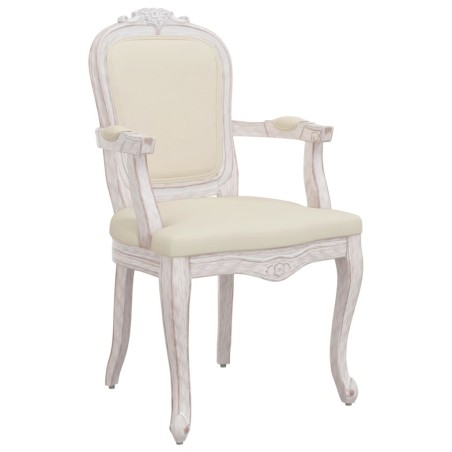 vidaXL Silla de comedor lino beige 62x59,5x100,5 cm