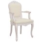 vidaXL Silla de comedor lino beige 62x59,5x100,5 cm