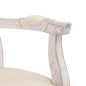 vidaXL Silla de comedor lino beige 62x59,5x100,5 cm