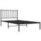vidaXL Estructura de cama con cabecero metal negro 100x200 cm vidaXL Estructura de cama con cabecero metal negro 100x200 cm