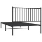 vidaXL Estructura de cama con cabecero metal negro 100x200 cm vidaXL Estructura de cama con cabecero metal negro 100x200 cm