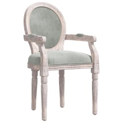 vidaXL Silla de comedor terciopelo gris claro 54x56x96,5
