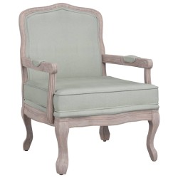 vidaXL Sillón de terciopelo gris claro 64x64x90 cm