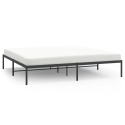vidaXL Estructura de cama de metal negro 193x203 cm