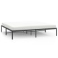 vidaXL Estructura de cama de metal negro 193x203 cm vidaXL Estructura de cama de metal negro 193x203 cm