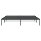vidaXL Estructura de cama de metal negro 193x203 cm vidaXL Estructura de cama de metal negro 193x203 cm
