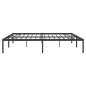 vidaXL Estructura de cama de metal negro 193x203 cm vidaXL Estructura de cama de metal negro 193x203 cm