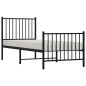 vidaXL Estructura de cama con cabecero y estribo metal negro 80x200 cm vidaXL Estructura de cama con cabecero y estribo metal negro 80x200 cm