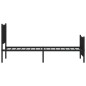 vidaXL Estructura de cama con cabecero y estribo metal negro 80x200 cm vidaXL Estructura de cama con cabecero y estribo metal negro 80x200 cm