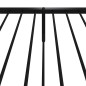 vidaXL Estructura de cama con cabecero y estribo metal negro 80x200 cm vidaXL Estructura de cama con cabecero y estribo metal negro 80x200 cm