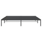 vidaXL Estructura de cama de metal negro 180x200 cm vidaXL Estructura de cama de metal negro 180x200 cm