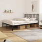 vidaXL Estructura de cama con cabecero metal negro 160x200 cm vidaXL Estructura de cama con cabecero metal negro 160x200 cm