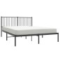 vidaXL Estructura de cama con cabecero metal negro 160x200 cm vidaXL Estructura de cama con cabecero metal negro 160x200 cm