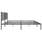 vidaXL Estructura de cama con cabecero metal negro 160x200 cm vidaXL Estructura de cama con cabecero metal negro 160x200 cm
