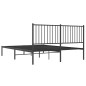vidaXL Estructura de cama con cabecero metal negro 160x200 cm vidaXL Estructura de cama con cabecero metal negro 160x200 cm