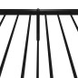 vidaXL Estructura de cama con cabecero y estribo metal negro 107x203cm vidaXL Estructura de cama con cabecero y estribo metal negro 107x203cm