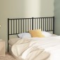 vidaXL Cabecero de metal negro 160 cm
