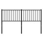vidaXL Cabecero de metal negro 160 cm