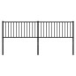vidaXL Cabecero de metal negro 193 cm
