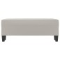 vidaXL Banco de tela de microfibra gris claro 100x35x41 cm vidaXL Banco de tela de microfibra gris claro 100x35x41 cm