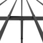 vidaXL Estructura de cama cabecero y pie de cama metal negro 150x200cm