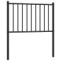 vidaXL Cabecero de metal negro 75 cm vidaXL Cabecero de metal negro 75 cm