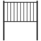 vidaXL Cabecero de metal negro 75 cm vidaXL Cabecero de metal negro 75 cm