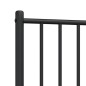 vidaXL Cabecero de metal negro 75 cm vidaXL Cabecero de metal negro 75 cm