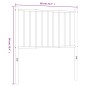 vidaXL Cabecero de metal negro 75 cm vidaXL Cabecero de metal negro 75 cm