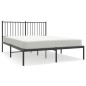 vidaXL Estructura de cama con cabecero metal negro 140x200 cm vidaXL Estructura de cama con cabecero metal negro 140x200 cm