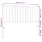 vidaXL Cabecero de metal blanco 100 cm vidaXL Cabecero de metal blanco 100 cm