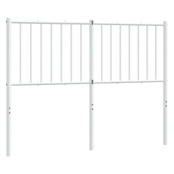 vidaXL Cabecero de metal blanco 120 cm