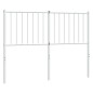 vidaXL Cabecero de metal blanco 120 cm