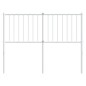vidaXL Cabecero de metal blanco 120 cm