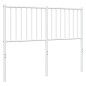 vidaXL Cabecero de metal blanco 120 cm