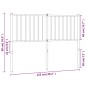 vidaXL Cabecero de metal blanco 120 cm
