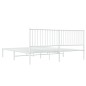 vidaXL Estructura de cama de metal con cabecero blanco 183x213 cm vidaXL Estructura de cama de metal con cabecero blanco 183x213 cm