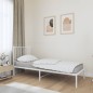 vidaXL Estructura de cama de metal con cabecero blanco 80x200 cm vidaXL Estructura de cama de metal con cabecero blanco 80x200 cm