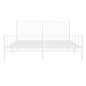vidaXL Estructura cama metal con cabecero y pie cama blanco 193x203 cm