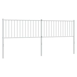 vidaXL Cabecero de metal blanco 200 cm