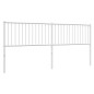 vidaXL Cabecero de metal blanco 200 cm vidaXL Cabecero de metal blanco 200 cm
